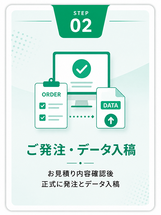 STEP2 ご発注・データ入稿