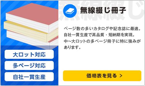 無線綴じ冊子